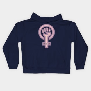 Feminist Symbol - Resist Kids Hoodie